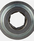 Heavy Duty Agricultural Replacement Bearing Compatible With John Deere Jd430 435 530 535 Balers, 1-1/4 inch hex bore close-up.