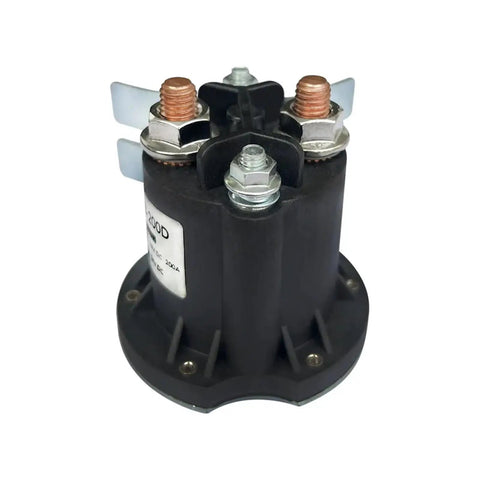 Heavy Duty 12 Volt Or 24 Volt 200 Amp Electric Stacker Forklift Tail Plate Oil Pump Start Switch DC Contactor top view.