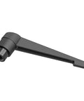 Top Shelf Adjustable Clamping Lever Handles Delivering Quick Release Ratcheting Lock Systems And Comfort Grip Knobs With M8 Threads, black clamping lever, 63mm size.