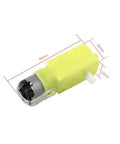 DC Motor With Double Shaft 1 To 120 Gear Ratio 3 To 6 Volt Four Pack for DIY Smart Car Chassis and Robotics Projects