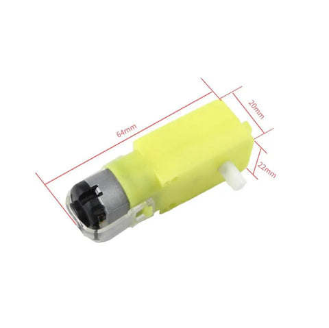 DC Motor With Double Shaft 1 To 120 Gear Ratio 3 To 6 Volt Four Pack for DIY Smart Car Chassis and Robotics Projects