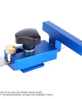 Fence Flip Limit Aluminum T Track Stop With Locking Mechanism For Woodworking And Carpentry, Precise Repeatable Length Setting Jig