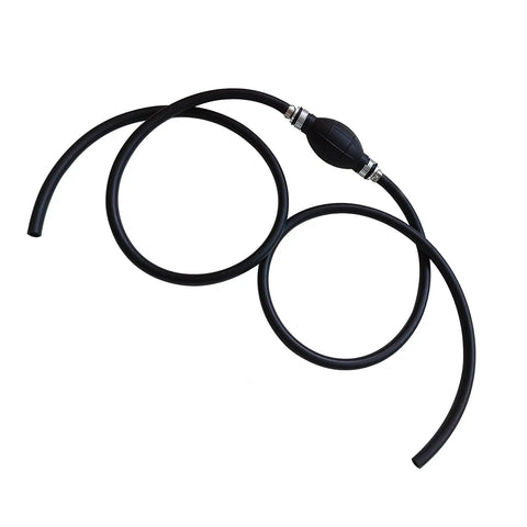 5/16 Inch (8mm) Fuel Line Assembly With Primer Bulb, 6 Foot Outboard Marine Fuel Hose Kit With Steel Clamps, Ethanol Ready