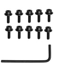 Top Shelf 10 Piece Router Ball Bearing Replacement Kit includes 10 black screws and an Allen wrench, perfect for router maintenance.