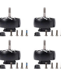 1250KV Brushless Drone Motors For 4 To 6S Power Systems 1145W Output 5mm Titanium Shaft Fits 7 To 8 Inch FPV Propellers Lightweight Quad Copter Motors For UAV Racing Drones 4 Pack, showing four motors and screws