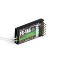 FS-iA6 6-Channel 2.4GHz RC Receiver With Dual Antennas showing side pins