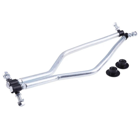 Left And Right Adjustable Drag Link Set 532194740 532194741 For Husqvarna Poulan Craftsman Premium Heavy Duty Easy Install Steering Linkage Quality Upgrade, silver steel rods
