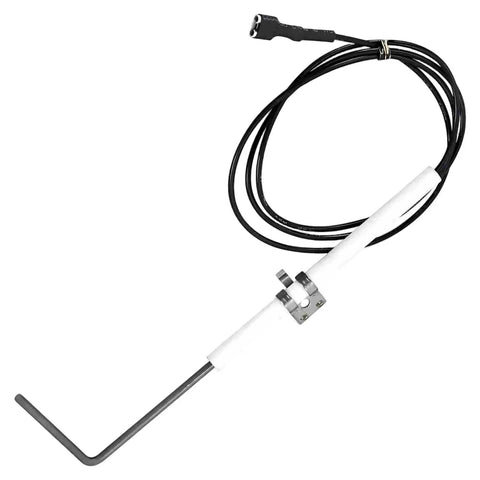 Flame Sensor Replacement For Commercial Cooking Equipment, High-Performance Sensor Element For Burners And Ovens, Durable Industrial Grade Part, Easy Install, Reliable Fire Safety Upgrade, white ceramic probe with black wire