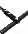Close-up of the handle for Lawn Roller With Push And Tow Versatility, 14 By 24 Inch Roller, 16 Gallon Capacity, Easy Turn Tethered Plug For Quick Fill And Unload