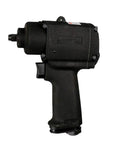 1/2 Inch Pneumatic Impact Wrench With Industrial Grade Air Muscle And Three Speed Forward Reverse Settings Built For The Garage Hustle Heavy Duty Heat Treated Drive Shaft Delivers Rock Solid Grip For Tough Daily Repair Work, side view.