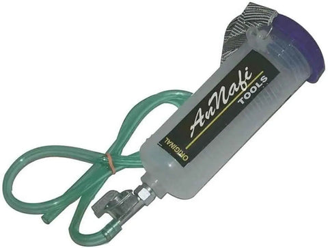 300ml Auxiliary Fuel Tank For Bike Servicing With Clear 50ml Markings, Fuel Hose, Handlebag Hanging Strap, And ON OFF Fuel Tap
