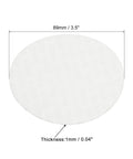 PATIKIL 89mm foam lid liner, white, 1mm thick, round disc for bottle cap seals