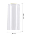100 Piece Clear PVC Heat Shrink Wine Bottle Caps, 3cm x 6.3cm, clear plastic seal for bottles, ideal for home crafting.