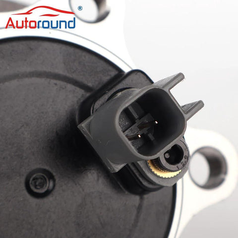 Close-up of Rear Wheel Hub Assembly 512465 for Ford Focus 2012-2018 with ABS, showing connector port and mounting flange.