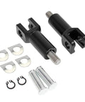 Black Aluminum Passenger Foot Peg Mount Clevis Kit For Harley Softail 2000 2001 2002 2003 2004 2005 2006 Replaces Harley Part 50942 00