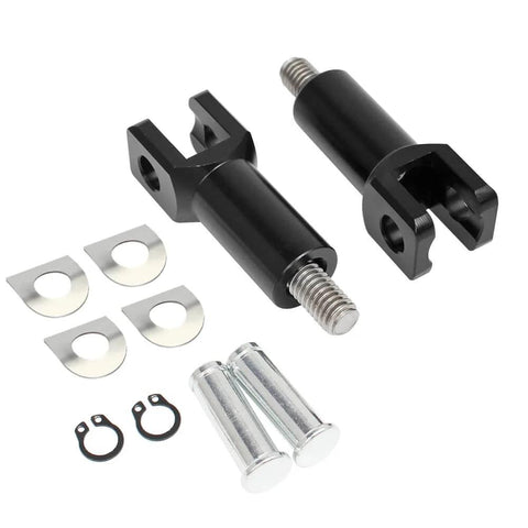 Black Aluminum Passenger Foot Peg Mount Clevis Kit For Harley Softail 2000 2001 2002 2003 2004 2005 2006 Replaces Harley Part 50942 00