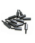 M3 300Pcs Black Nylon Hexagon Spacer Screws And Nuts Kit With Dope High Temperature Resistance Insulation And Non Conductive Properties Perfect For Office Gear And Electroplating Projects. black nylon hex spacers