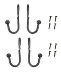 Grab These Bad Boys 12 Pack Black Mini Metal Wall Mount Coat Hooks For Doors And Walls Vintage Style Single Prong Design with screws.