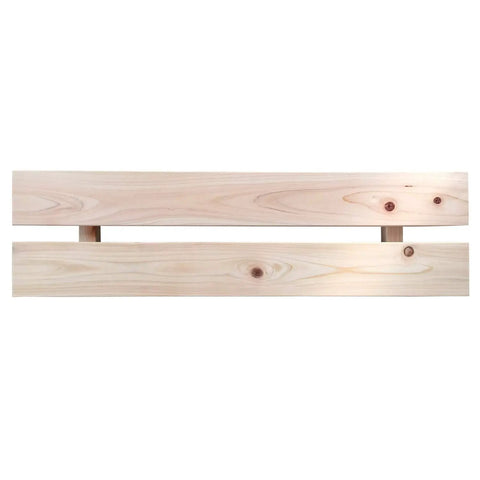 Top view of Hinoki Tub Bench Small For Bathroom Must Have, Water Ready Bath Stool Made From Japanese Cypress Hinoki Wood
