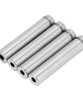 Heavy Duty Stainless Steel Glass Standoff Holder Kit For Wall Display With Hollow Design And Self-Tapping Screws, 12x60mm, 4-piece set