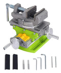 Rotary Table 90 Degree 3 Inch Cross Slide Vise For Drill Press And Milling Machines Built Tough With Vernier Reading, tools included