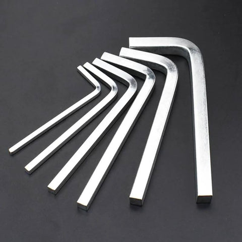 Square Head Wrench Set With L Shaped Wrenches 3mm 4mm 5mm 6mm Handy Pocket Hole Screwdriver Kit for Furniture Assembly and Auto Repairs