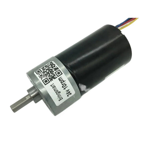 JGB37-3650 Brushless DC Motor 12V 24V High Torque Gearbox with compact design, ideal for robotics and automation builds.