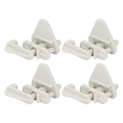 Gate Latch Kit Four Pack for ABS Pontoon Door Frames on Square Size Boats and Yachts Must Have RV Accessory, white latches