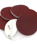 Premium Flocking Sandpaper Discs 5 Inches Hook Loop PSA For Polishing Grits 40 To 2000 With Durable Alumina Coating, P120 grit shown.