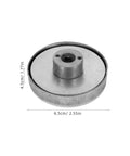 Stylish Steel Coil Spring For Drill Press Spindle Repair With Bouncy Elasticity And Easy Install Fit For Milling Machine Metalworking Tool Replacement Part, circular steel component, 6.5cm diameter.