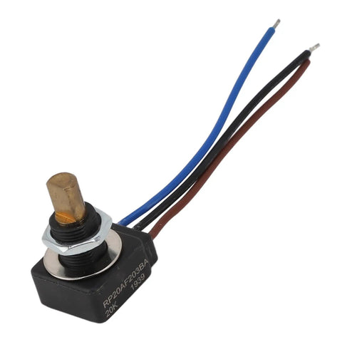 Rotary Potentiometer With Linear Taper Adjustable Resistor IP65 Waterproof 0.25W Power Rating 320 Degree Rotation Knob for Audio Gear