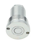 Heavy Duty Hydraulic Quick Coupler Plug Fits Tractors and Farm Equipment 0004 044 Series 16 UNF Female 6 Points Zero Tools Needed Plug and Play Style Easy Swap Setup for Yard Work or Heavy Lifts Fast Performance No Worries Just Get It Done., silver metal hydraulic coupler plug with threaded body and front face