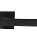 Beefy Heavy Duty Half Dummy Lever Matte Black Non Turning Interior Door Handle for Closets and Pantries, Left or Right Handed