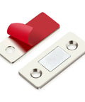 Ultra Thin Magnetic Cabinet Door Catch Set 12 Pack Stainless Steel Adhesive And Screw In Latch for easy cabinet installation.