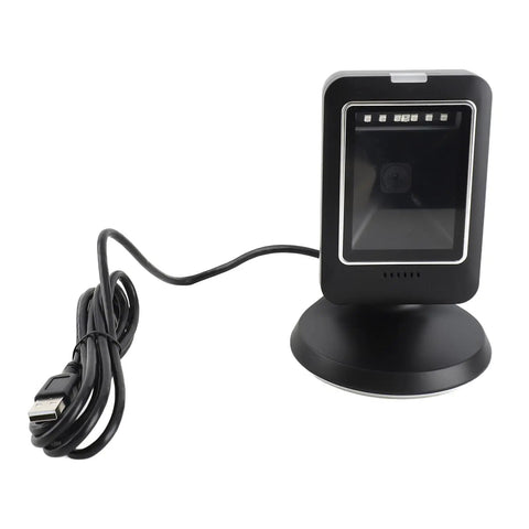 Versatile Barcode Scanner 1D 2D QR Reader with CMOS Sensor for Warehouse and Library Use Black USB plug