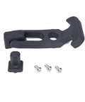 Flexible Rubber T Handle Hasp Draw Latch Kit with screws, easy install, for cars, trucks, tool boxes, golf carts, and hood latches