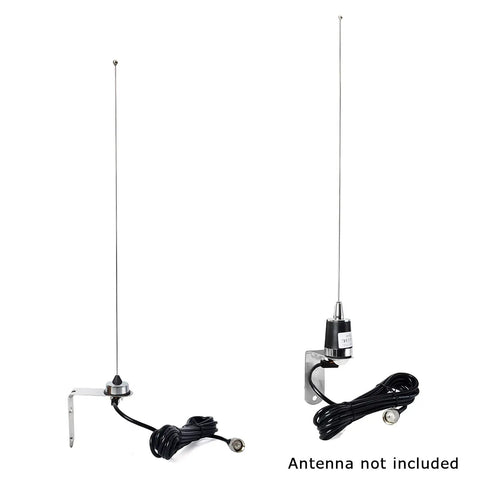NMO Antenna Mount With 13ft RG58 Cable And L Shape Bracket, Low Profile Mobile Antenna Kit With NMO Connector for radios