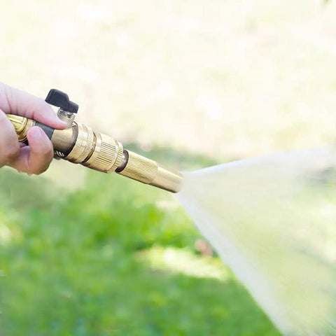 Heavy Duty Brass Garden Hose Shut Off Valve Set With 2 Valves And 4 Extra Washers Solid Brass One Way Connector Easy Hand Tighten