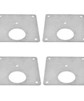 Stainless Steel Cabinet Hinge Repair Plate 4 Pack With 24 Screws Reinforcement Brackets for overlay repair