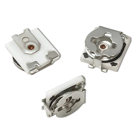 Pack Of Ten SMD Trimmer Potentiometers 10K Ohm Adjustable Resistors Featuring Slick Surface Mount Layout For Dead On Calibration And Smooth PCB Board Tuning, showing various angles of the trimmer pots.