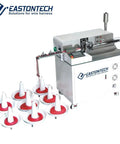 Bullet Proof Fully Automatic Eight Head Wire Tinning Machine For Cable Plants Quick Cutting Stripping Twisting Tool with 8 feeder cones.