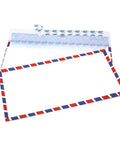 Air Mail Envelopes Bulk Pack 5 10 20 Pieces 115x225mm 4.53x8.86in With Aviation Stripes for Secure Document Mailing, Easy Seal