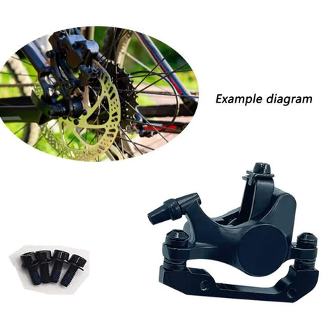 Rock Solid Mechanical Disc Brake Calipers Set For Road And Mountain Bikes Dual Piston Wire Pull Aluminum Alloy Front And Rear Kit
