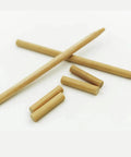 Mekugi Wood Pegs For Samurai Sword Maintenance, Tsuka Fittings Replacement, 5 Mm Diameter, multiple wooden pegs on display
