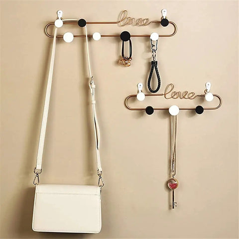 Trendy Letter Metal Wall Hooks For Your Space With These Sturdy Iron Coat Racks Perfect For Hanging Coats Hats Keys In Living Room Bedroom Or Door. Durable Decorative Organizer Set Adds Style And Vibe To Your Home Decor. 3 Hooks.