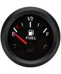 2-Inch Universal Car Fuel Gauge Kit For 12V Vehicles With 240-33 Ohm Sender, E-One-Half-F Pointer, 52mm Tank Level Indicator