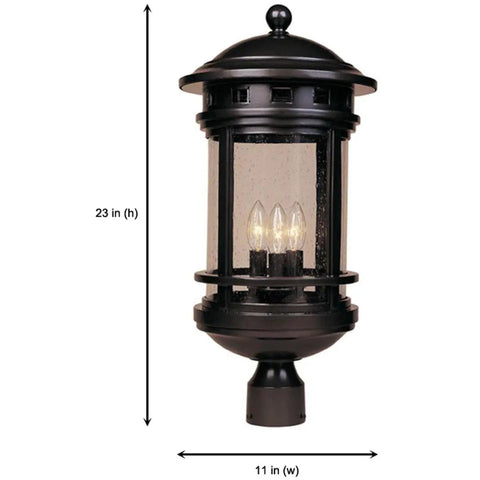 Oil Rubbed Bronze Outdoor Wall Lantern With Amber Glass Shade 1 Light Wet Rated Cast Aluminum Construction