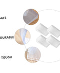 36 Piece Stackable Furniture Shims And Sofa Levelers Straight Up Fix Wobbly Floors showing durable plastic shims for leveling furniture.