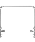 M157573 Front Deck Hanger And Draft Rod U-Bolt Replacement For Zero Turn Mower Built Tough, steel construction with nuts.