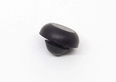 Ridged SBR Rubber Push In Bumper One Half Inch Diameter Five Thirty Second Inch Height Fits One Quarter Inch Hole Panel Thickness One